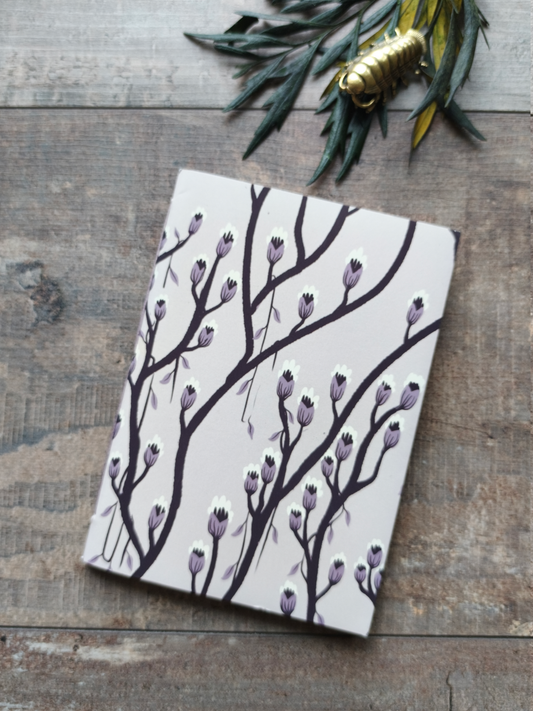 Carnet à rabat Gloom Bloom - Blanc
