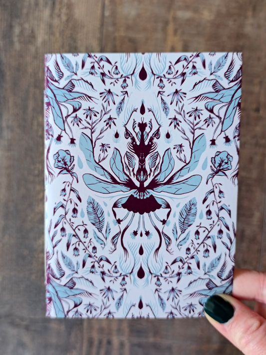 Carnet à rabat Flowerbugs - Carreaux