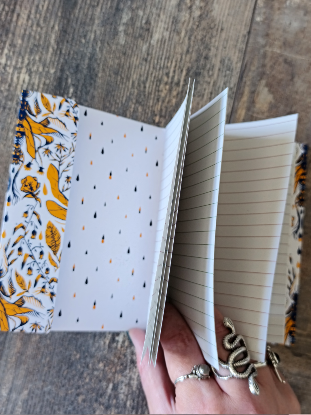 Carnet à rabat Flowerbugs - Ligné