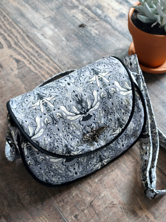 Sac bandoulière abeille en toile Flowerbugs - Gouttes
