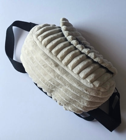 Sac bandoulière abeille en velours crème - Flowerbugs