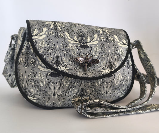 Sac bandoulière abeille en toile Flowerbugs - Gouttes