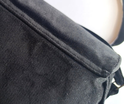 Sac bandoulière abeille en velours noir - Flowerbugs